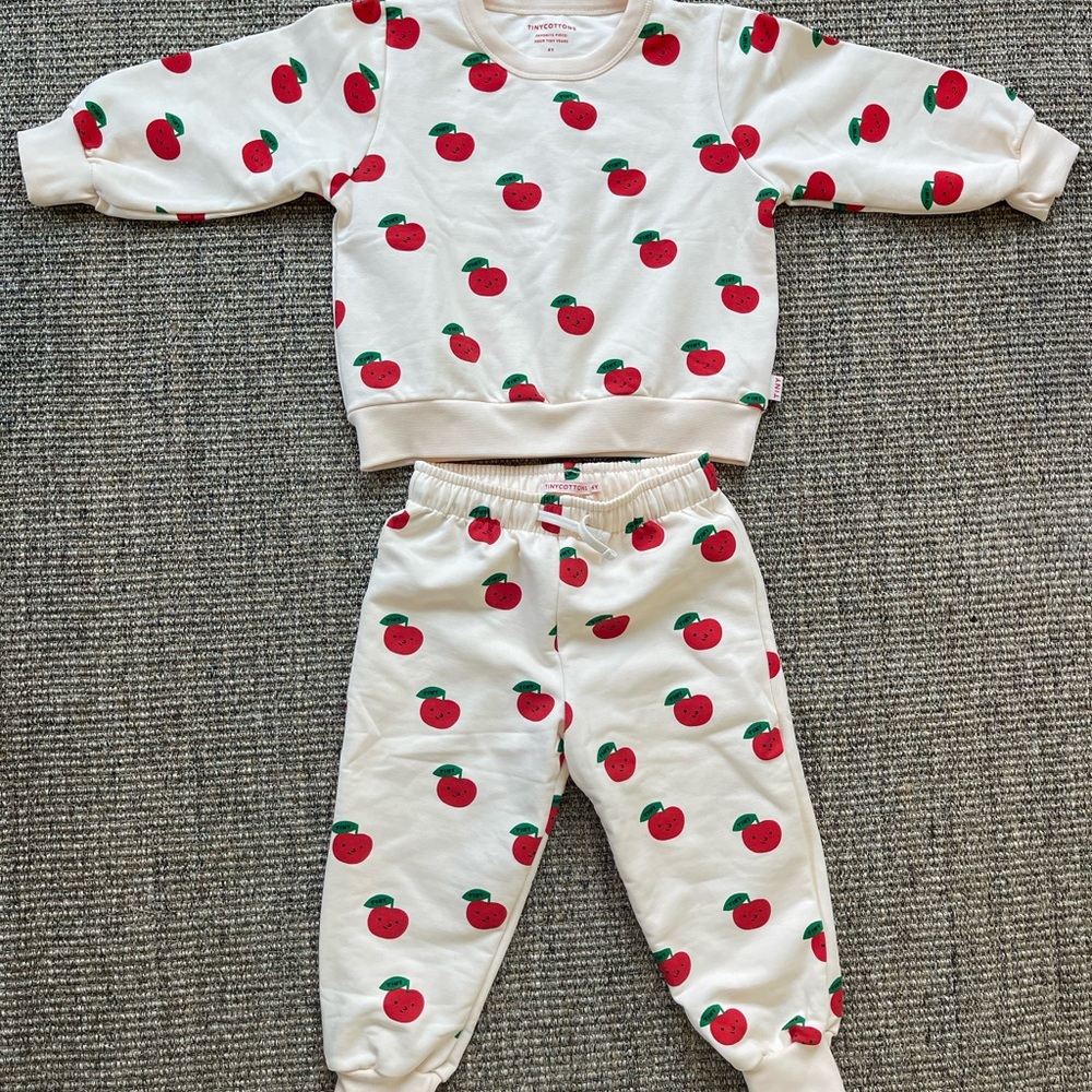 Tiny Cottons Sweatshirt and Sweatpants Cotton Set